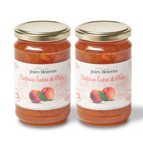 Lot de 2 - Confiture extra de Pêches