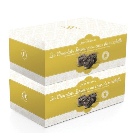 Lot de 2 - Chocolats Lorrains au Cœur de Mirabelles*