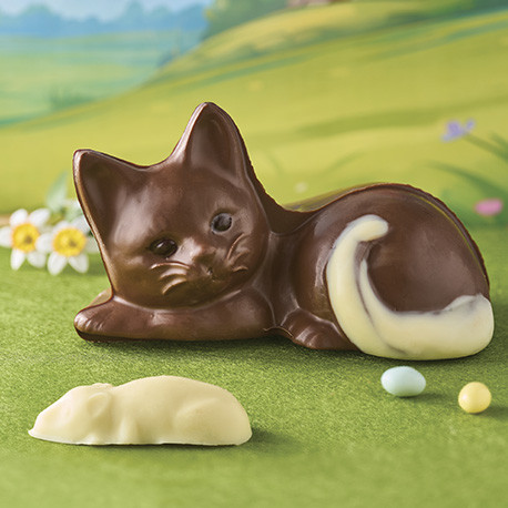 Clovis le Chat et Kitty la Souris en Chocolat au Lait