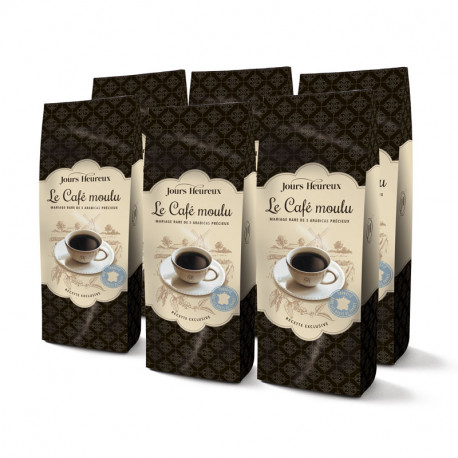 Lot de 6 - Café Précieux Pur Arabicas Moulu