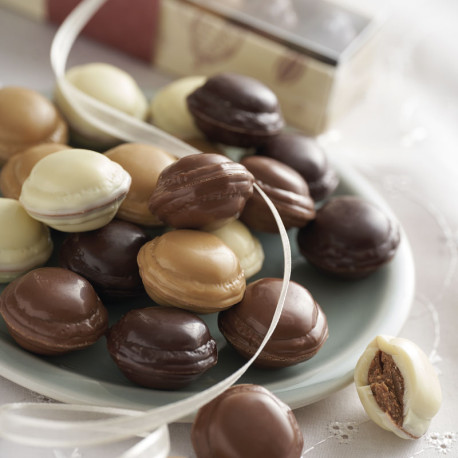 macarons en chocolat